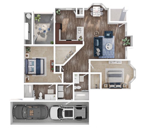 B4 Floorplan at Cambria Apartments in Gilbert Arizona